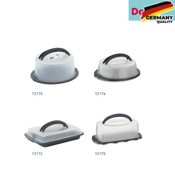  Тортівниця з ручкою KELA Deli кругла сіра, 32х10 см (12174) 