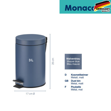  Відро для сміття KELA Monaco, 3 л, темно-синій (24292) 