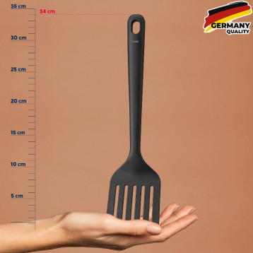  Лопатка для сервировки с прорезями KELA Apart, 34 см, черная (12635) 