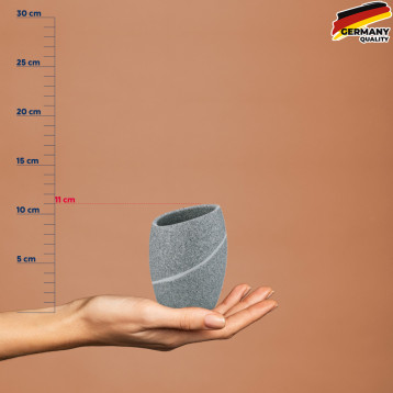  Стакан для зубних щіток KELA Talus, сірий, 11х8 см (20256) 