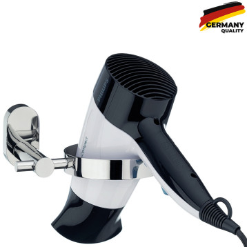  Держатель для фена KELA Lucido, серебристый, 14х11х6 см (22678) 