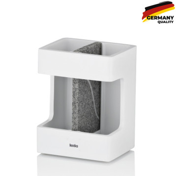 Стакан для зубних щіток KELA Cube, білий, 8.5х6.5х11.5 см (23693)