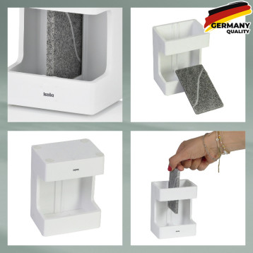  Стакан для зубних щіток KELA Cube, білий, 8.5х6.5х11.5 см (23693) 