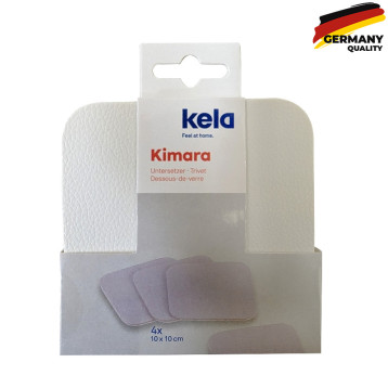  Підставки під чашку KELA Kimara, білі, 4 шт (12090) 