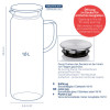 Кувшин с крышкой KELA Pitcher, 1,6 л - купить в официальном интернет-магазине Kela Украина - Фото 73