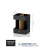 Стакан для зубных щеток KELA Cube, черный, 8.5х6.5х11.5 см - купить в официальном интернет-магазине Kela Украина - Фото 73