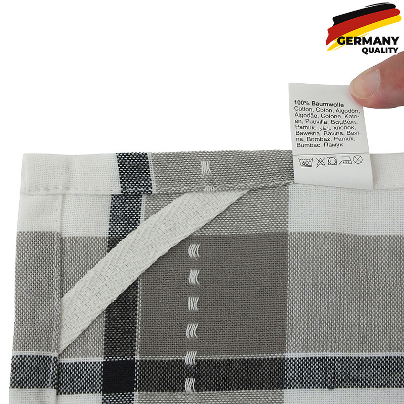  Набір кухонних рушників KELA Pasado 65х45 см, сірі, 3 шт (15961) 