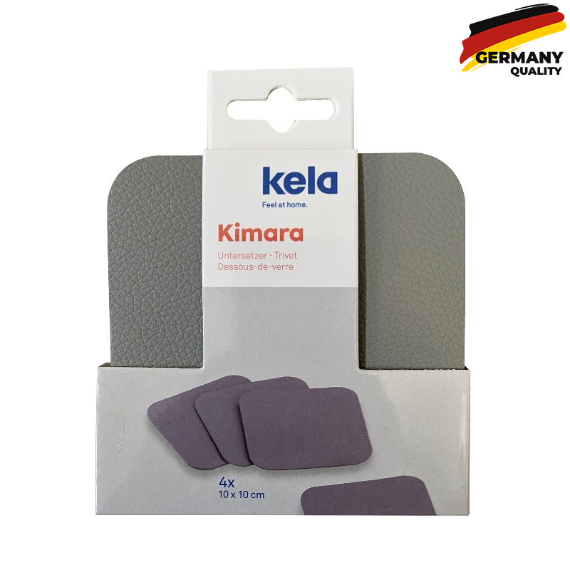  Підставки під чашку KELA Kimara, сірі, 4 шт. (12091) 