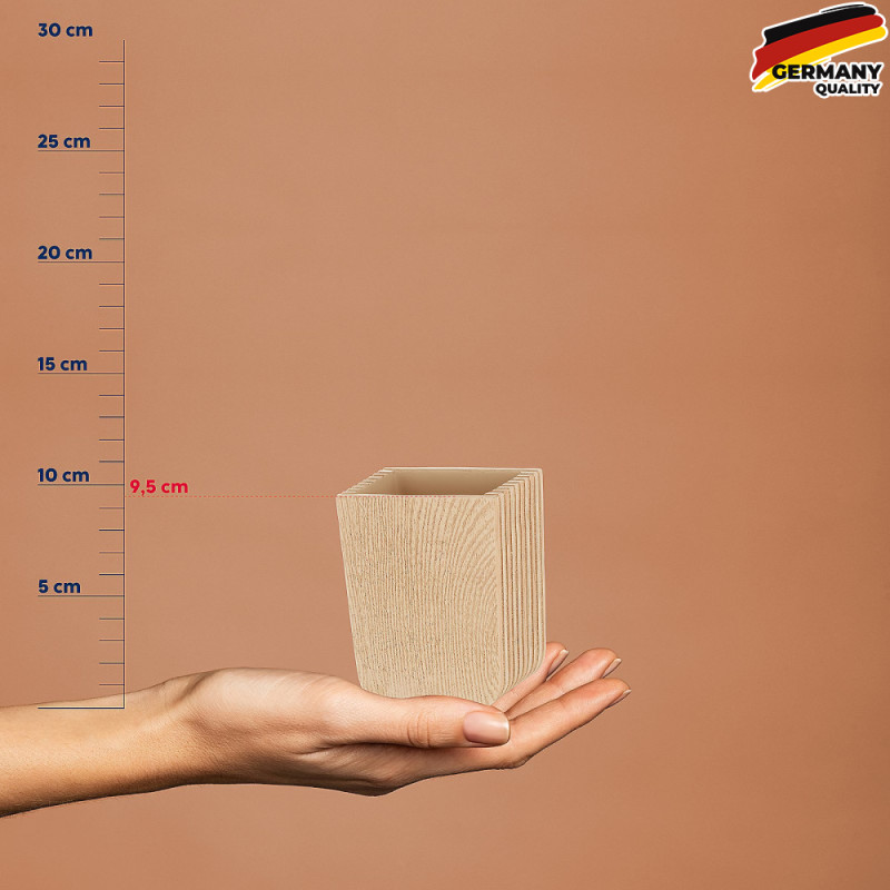  Стакан для зубних щіток KELA Kaiu, під дерево, 8х6х9.5 см (23683) 