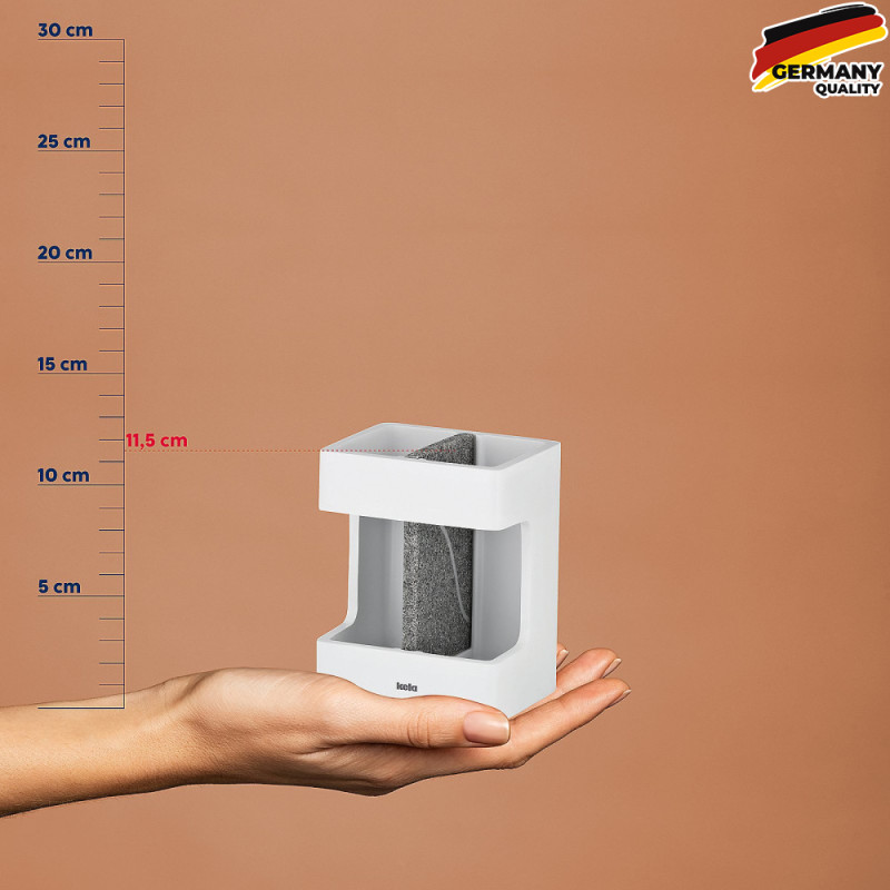  Стакан для зубних щіток KELA Cube, білий, 8.5х6.5х11.5 см (23693) 