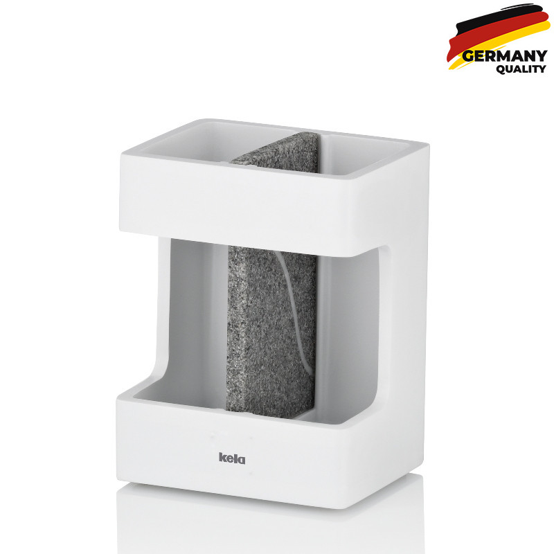 Стакан для зубних щіток KELA Cube, білий, 8.5х6.5х11.5 см (23693)