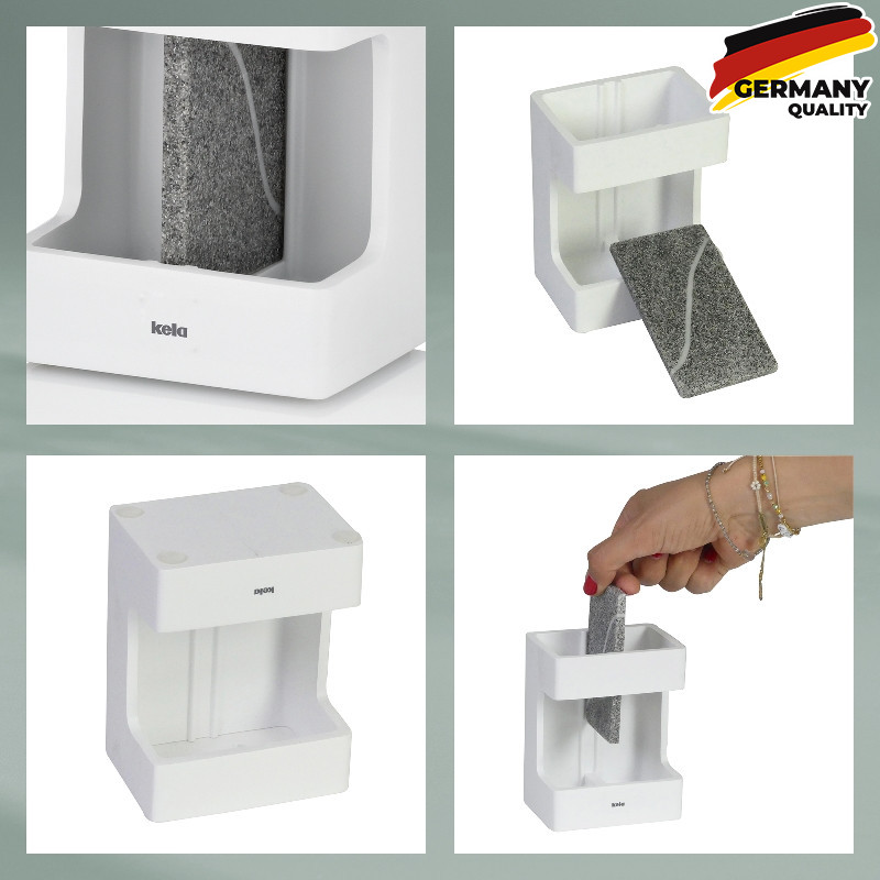  Стакан для зубних щіток KELA Cube, білий, 8.5х6.5х11.5 см (23693) 