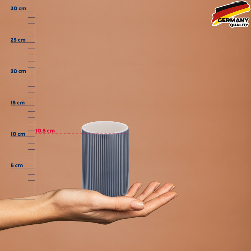  Стакан для зубных щеток KELA Ava, дымчато-синий, 10.5х7.5 см (24425) 