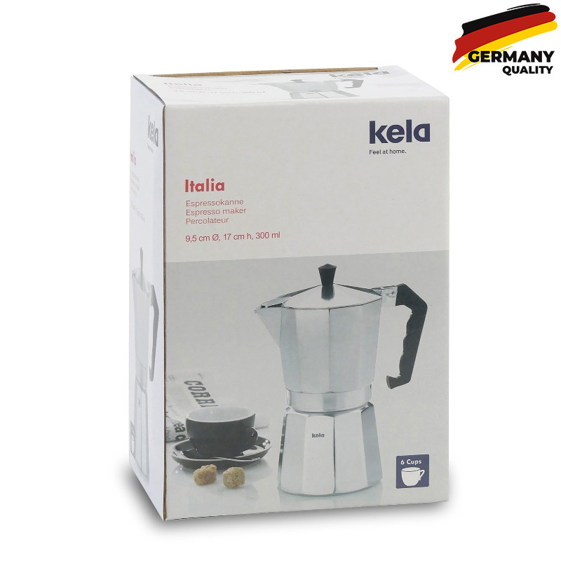  Кавоварка гейзерна KELA Italia, бежева, 300 мл (10551) 