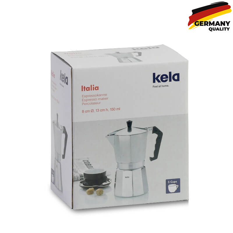  Кавоварка гейзерна KELA Italia, 150 мл, бежева (10550) 