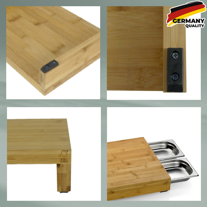  Дошка для нарізання з піддонами KELA Kenina 46х36х7 см (12553) 
